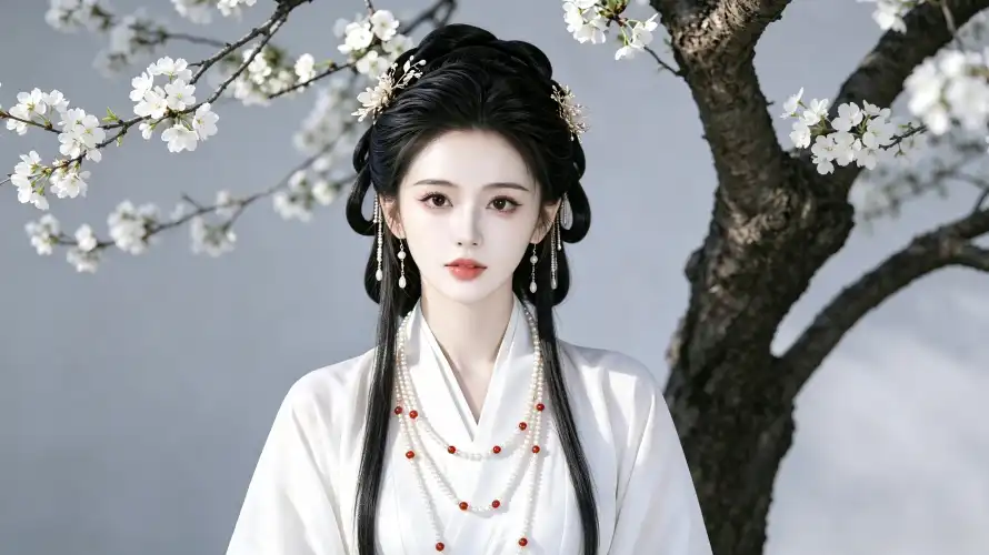 4k古装壁纸 - 好看 - 汉服 - 璎珞「哲风壁纸」
