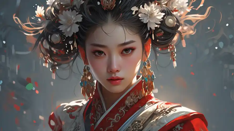 3k发饰壁纸-古典 - 古风-国风「哲风壁纸」