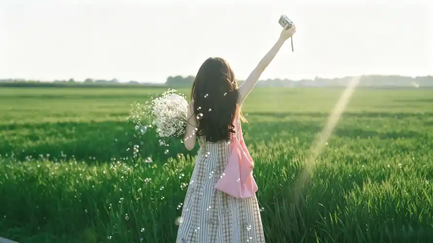 3k女孩壁纸-户外 - 晴天-治愈「哲风壁纸」