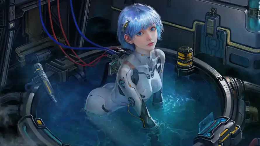 4k3D壁纸-培养舱 - 绫波丽-女性角色「哲风壁纸」