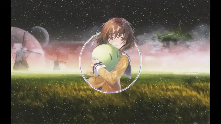 4k动漫壁纸-团子 - 少女-星空「哲风壁纸」