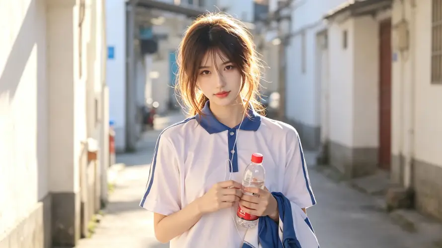 3k元气壁纸-学生 - 少女-户外「哲风壁纸」