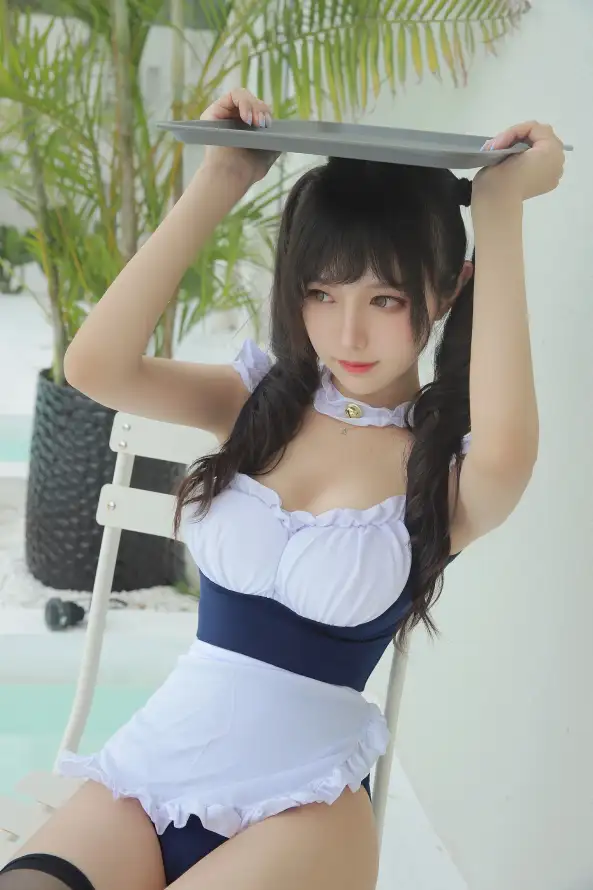 4k写真壁纸 - 女仆 - 少女 - 户外「哲风壁纸」