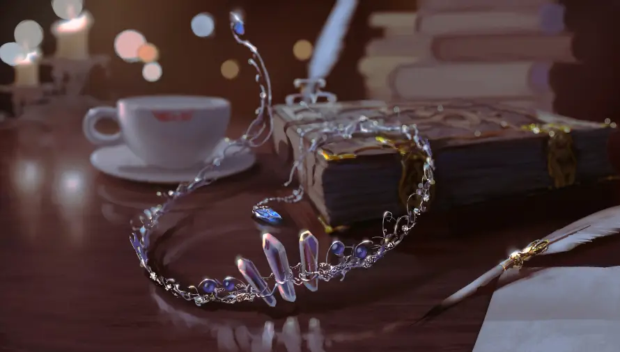 4k书籍壁纸-插画 - 桌面-珠宝「哲风壁纸」