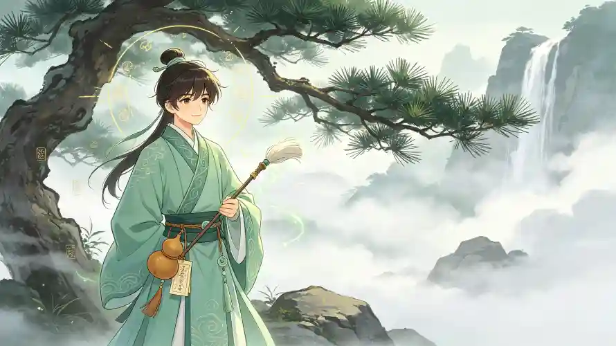 3k云雾壁纸-仙侠 - 卡通-少年「哲风壁纸」