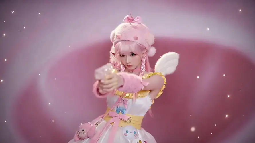 2k可爱壁纸-粉 - 少女-星光「哲风壁纸」