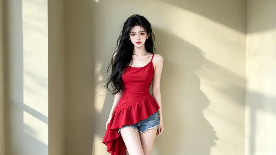 3k光影壁纸-卷发 - 室内-少女「哲风壁纸」