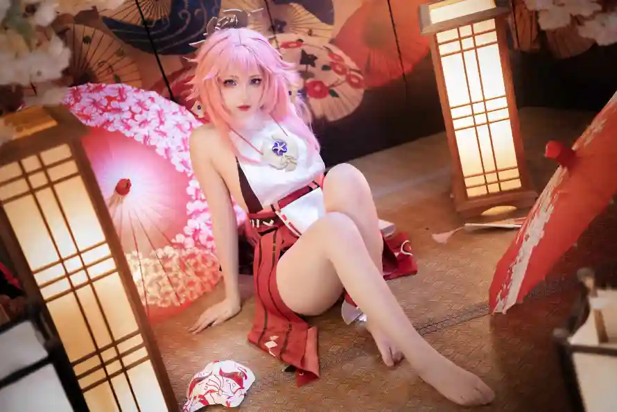 3k原神壁纸-和风 - 粉发-美女「哲风壁纸」