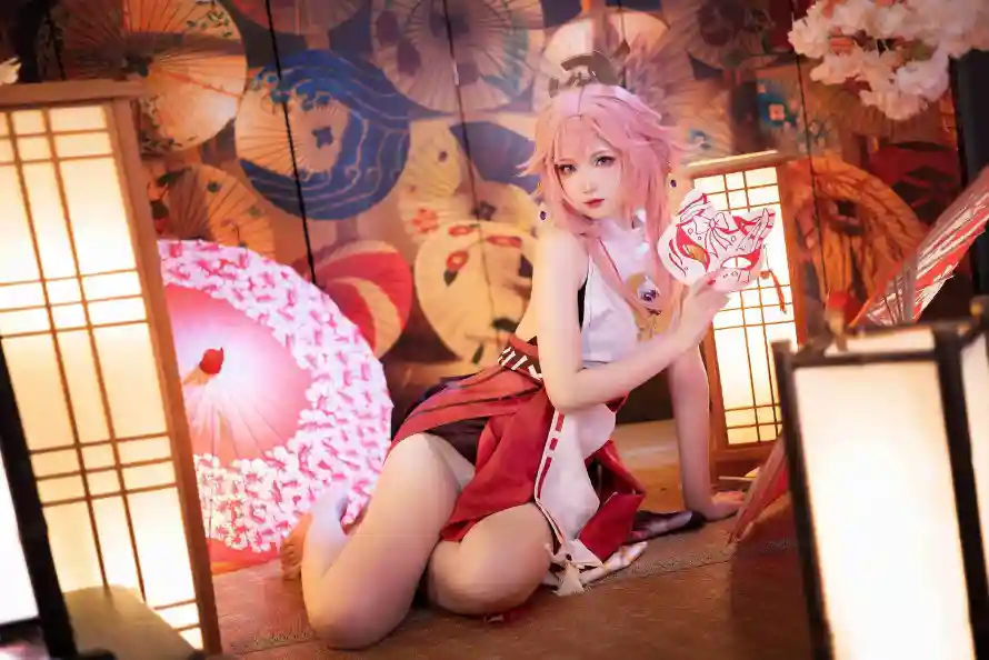 3k原神壁纸-和室 - 狐耳-美女「哲风壁纸」