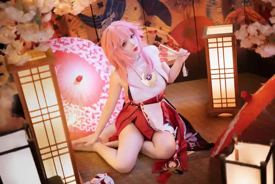 3k原神壁纸-和风 - 樱花-美女「哲风壁纸」