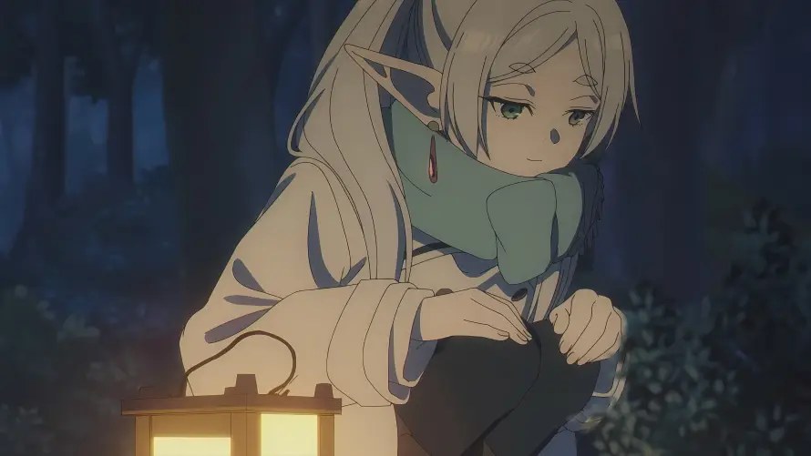 8k动漫壁纸-夜晚 - 提灯-森林「哲风壁纸」