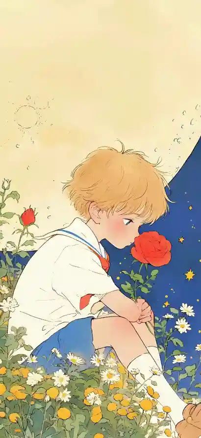 4k卡通壁纸 - 可爱 - 少年 - 插画「哲风壁纸」