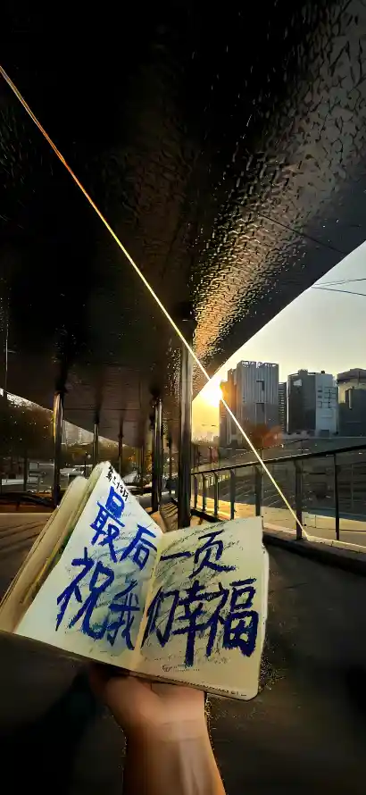 4k城市壁纸 - 手 - 夕阳 - 手写「哲风壁纸」