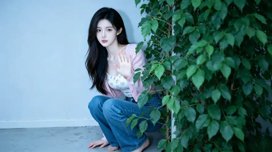 3k吊带壁纸-室内 - 绿植-美女「哲风壁纸」 3k吊带壁纸-室内 - 绿植-美女「哲风壁纸」