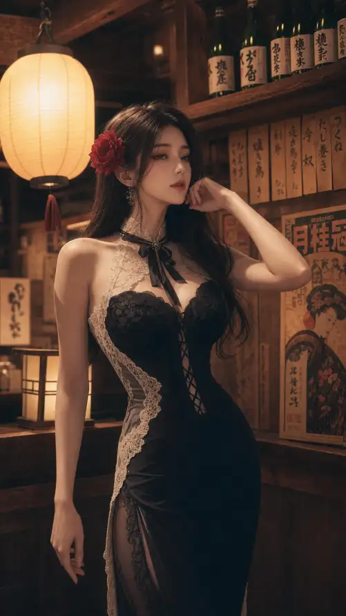 4k国风壁纸 - 复古 - 插画 - 旗袍「哲风壁纸」
