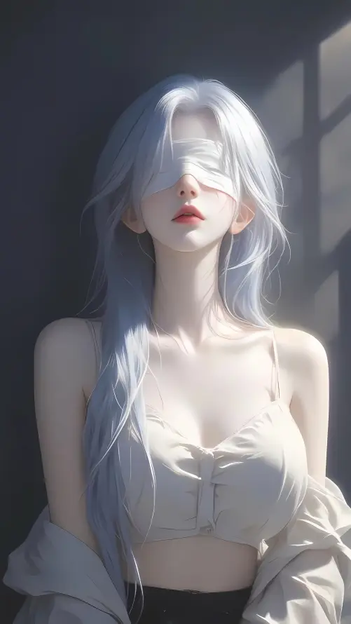 4k光影壁纸 - 吊带 - 少女 - 气质「哲风壁纸」