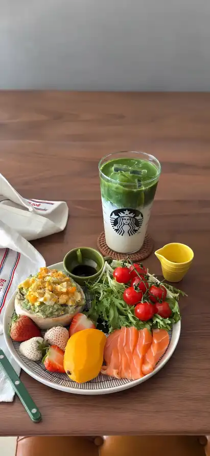 4k奶茶壁纸 - 草莓 - 轻食 - 三文鱼「哲风壁纸」