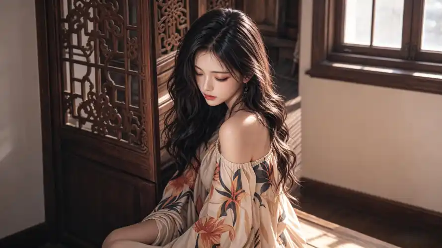 3k光影壁纸-卷发 - 好看-室内「哲风壁纸」