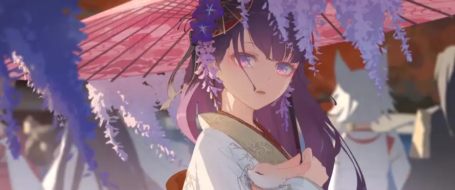 3k原神壁纸-和服 - 和风-少女「哲风壁纸」