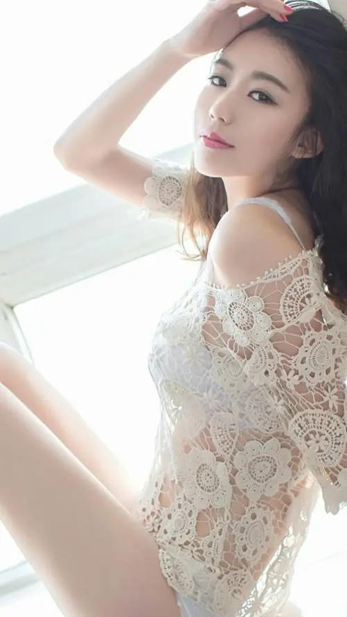 4k写真壁纸 - 吊带 - 时尚 - 窗边「哲风壁纸」