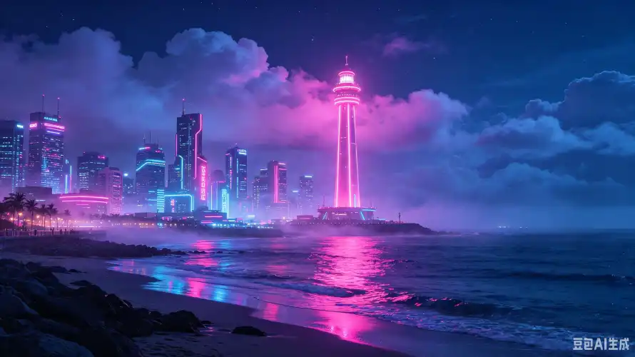 3k云朵壁纸-城市 - 夜景-建筑「哲风壁纸」
