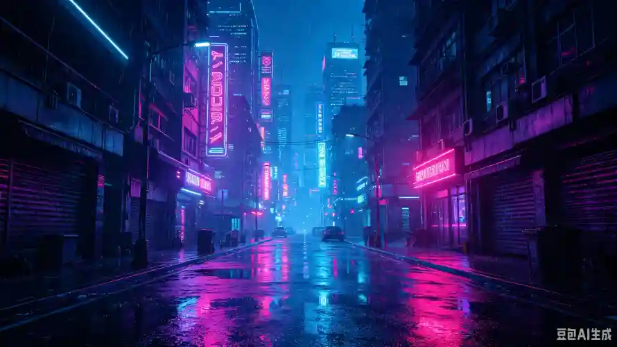 3k城市壁纸-夜景 - 科幻-积水「哲风壁纸」