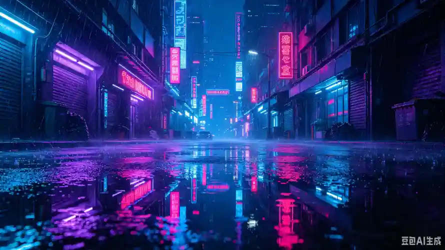3k倒影壁纸-城市 - 夜景-科幻「哲风壁纸」