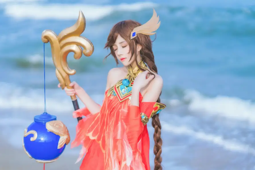 8k大乔壁纸-法杖 - 海浪-海边「哲风壁纸」