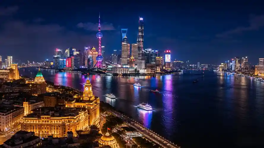 3k上海壁纸-城市 - 外滩-夜景「哲风壁纸」