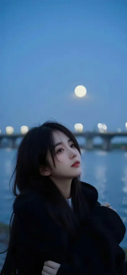 4k夜景壁纸 - 好看 - 月亮 - 桥梁「哲风壁纸」