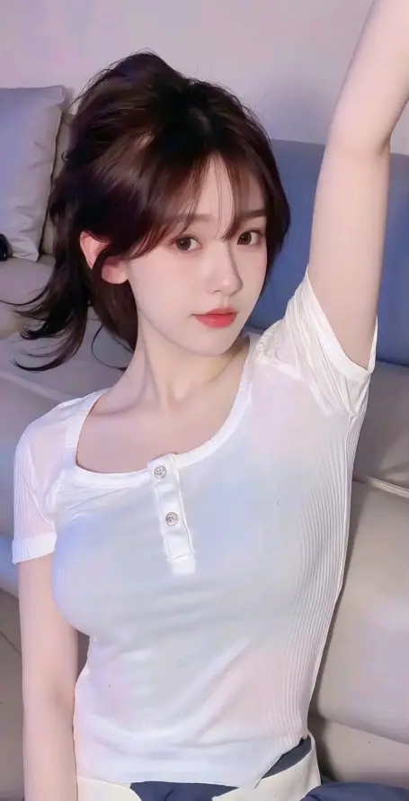 4k居家壁纸 - 沙发 - 红唇 - 美女「哲风壁纸」