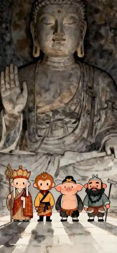 4kQ版壁纸 - 佛像 - 卡通 - 唐僧「哲风壁纸」