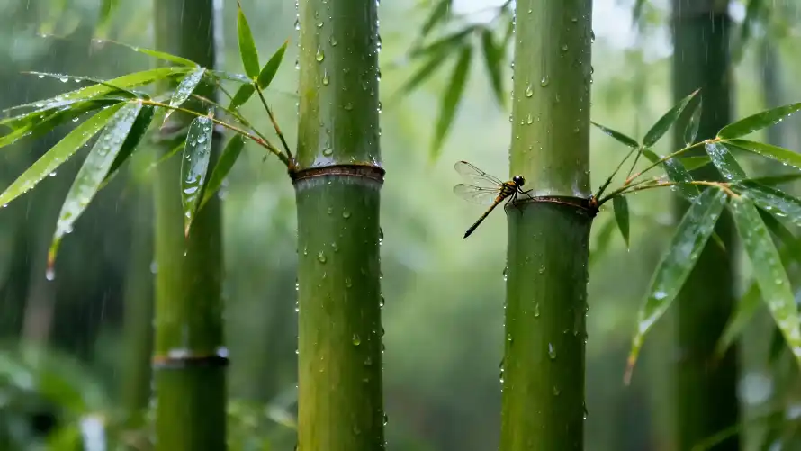 4k夏季壁纸-户外 - 昆虫-水珠「哲风壁纸」