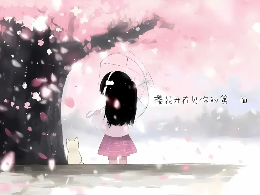 2k卡通壁纸-发夹 - 少女-插画「哲风壁纸」