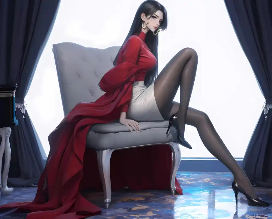 2k女帝壁纸-御姐 - 沙发-耳环「哲风壁纸」