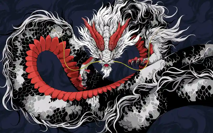 4k4K壁纸-龙 - 国风-手绘「哲风壁纸」