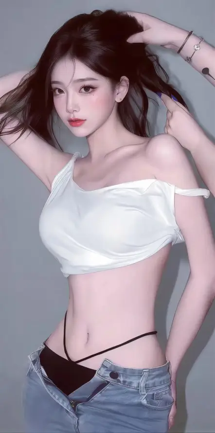 4k养眼壁纸 - 好看 - 红唇 - 细腰「哲风壁纸」