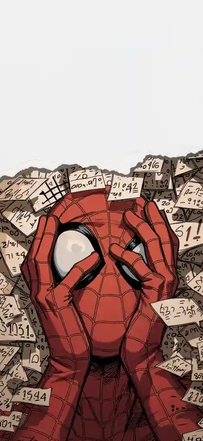 4k便签壁纸 - 捂脸 - 漫威 - 漫画「哲风壁纸」