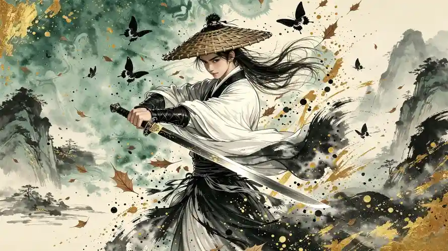3k写意壁纸-剑客 - 国风-好看「哲风壁纸」