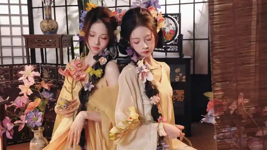 6k古窗壁纸-国风 - 汉服-温婉「哲风壁纸」
