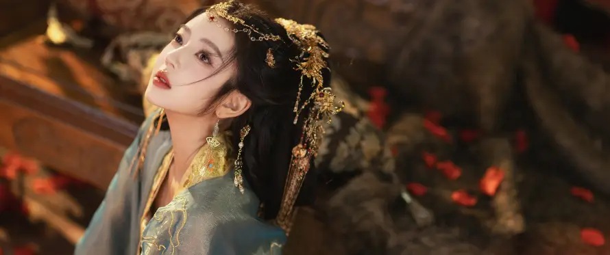4k仰头壁纸 - 夜景 - 汉服 - 精选「哲风壁纸」