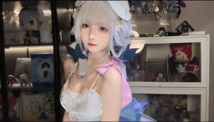 4k原神壁纸-室内 - 少女-白发「哲风壁纸」