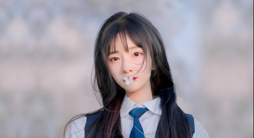 8k人像壁纸-jk - 少女-校服「哲风壁纸」