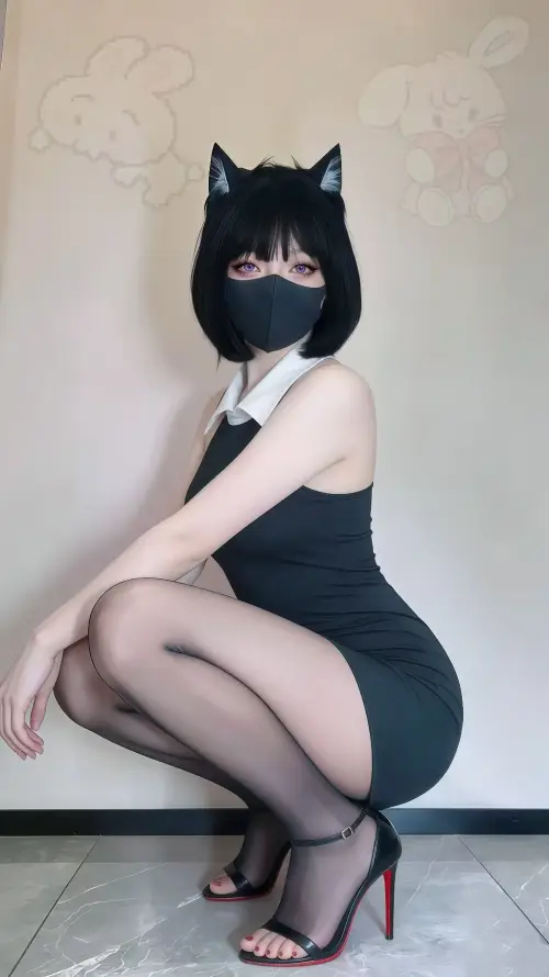 4k口罩壁纸 - 室内 - 性感 - 猫耳「哲风壁纸」