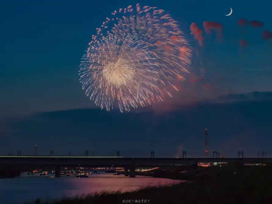 3k夜景壁纸-夜空 - 弯月-暮色「哲风壁纸」