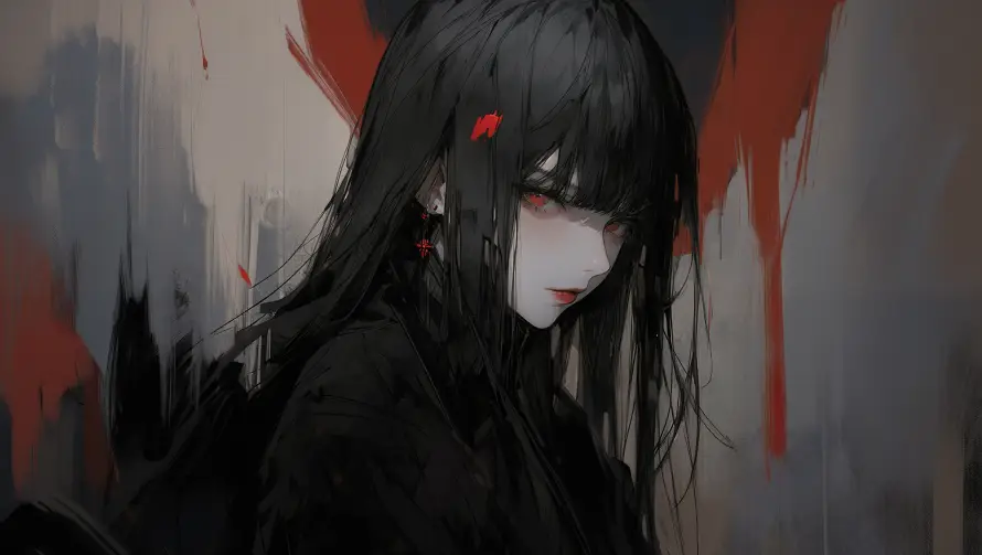 4k冷艳壁纸-少女 - 插画-精选「哲风壁纸」