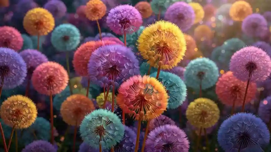 3k多彩壁纸-插画 - 梦幻-植物「哲风壁纸」