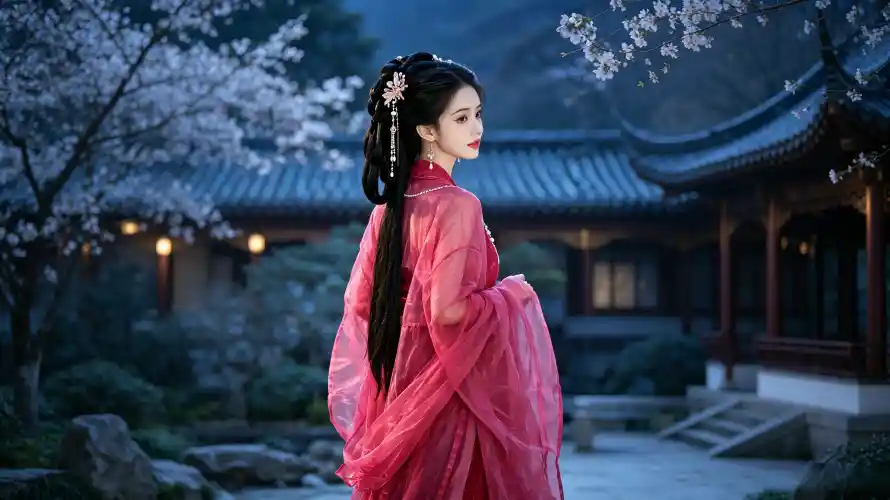 4k发饰壁纸 - 古风 - 夜景 - 好看「哲风壁纸」