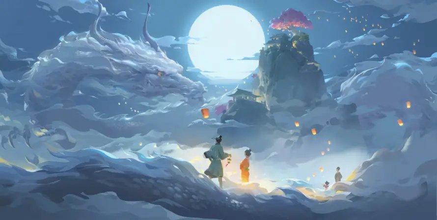 6k云海壁纸-云雾 - 仙山-古风「哲风壁纸」