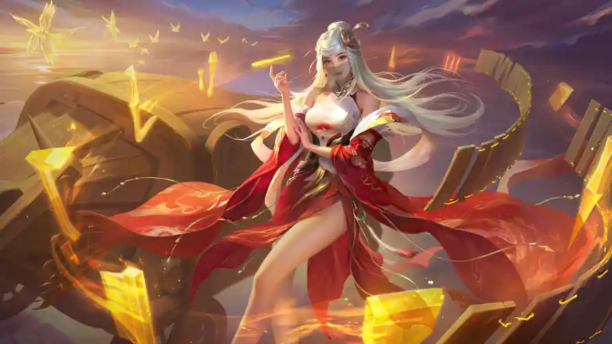 4k古风壁纸-才女 - 机关-白发「哲风壁纸」